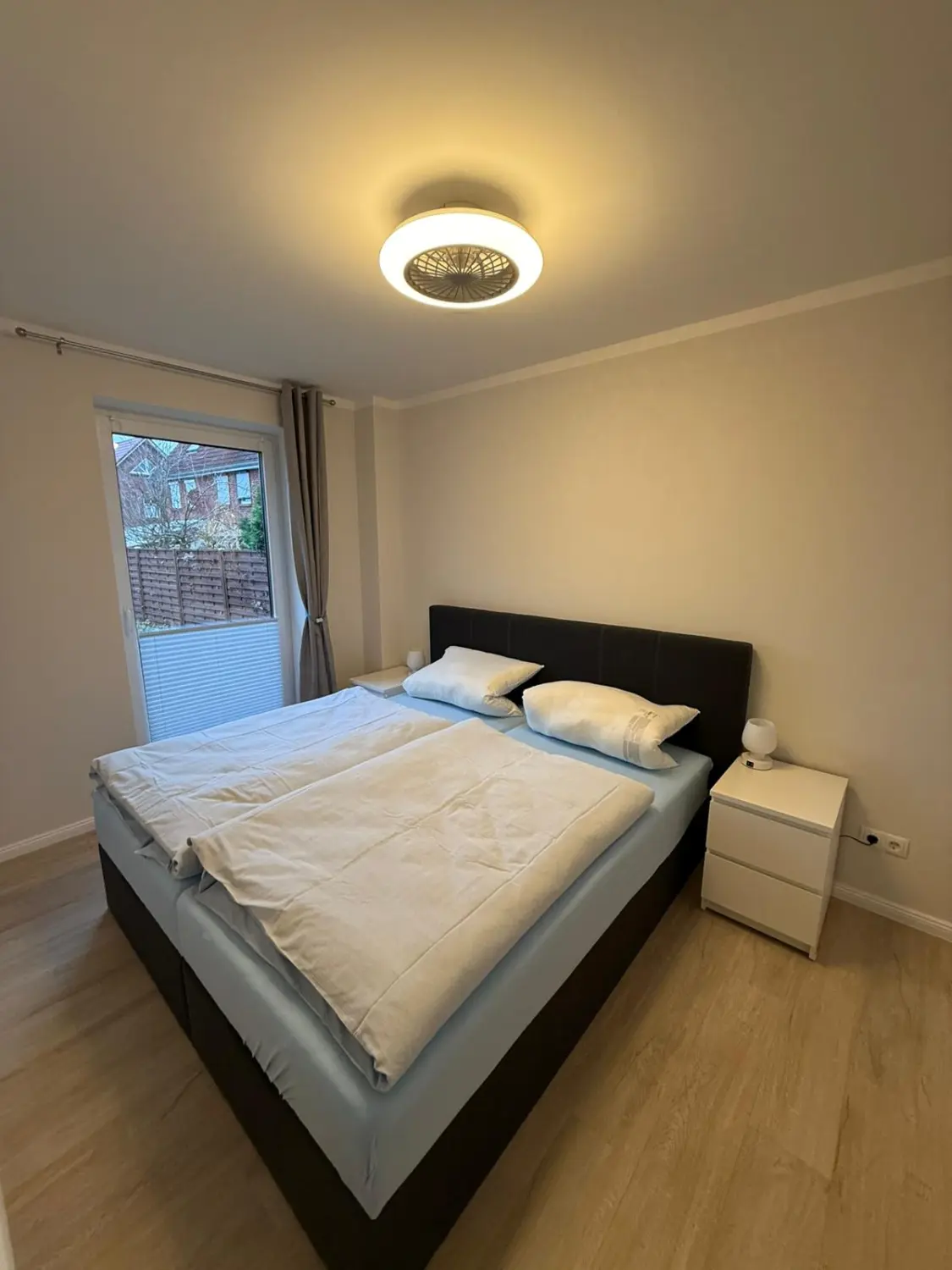 Schlafzimmer von Ferienwohnung Heimathafen & Hafenkante