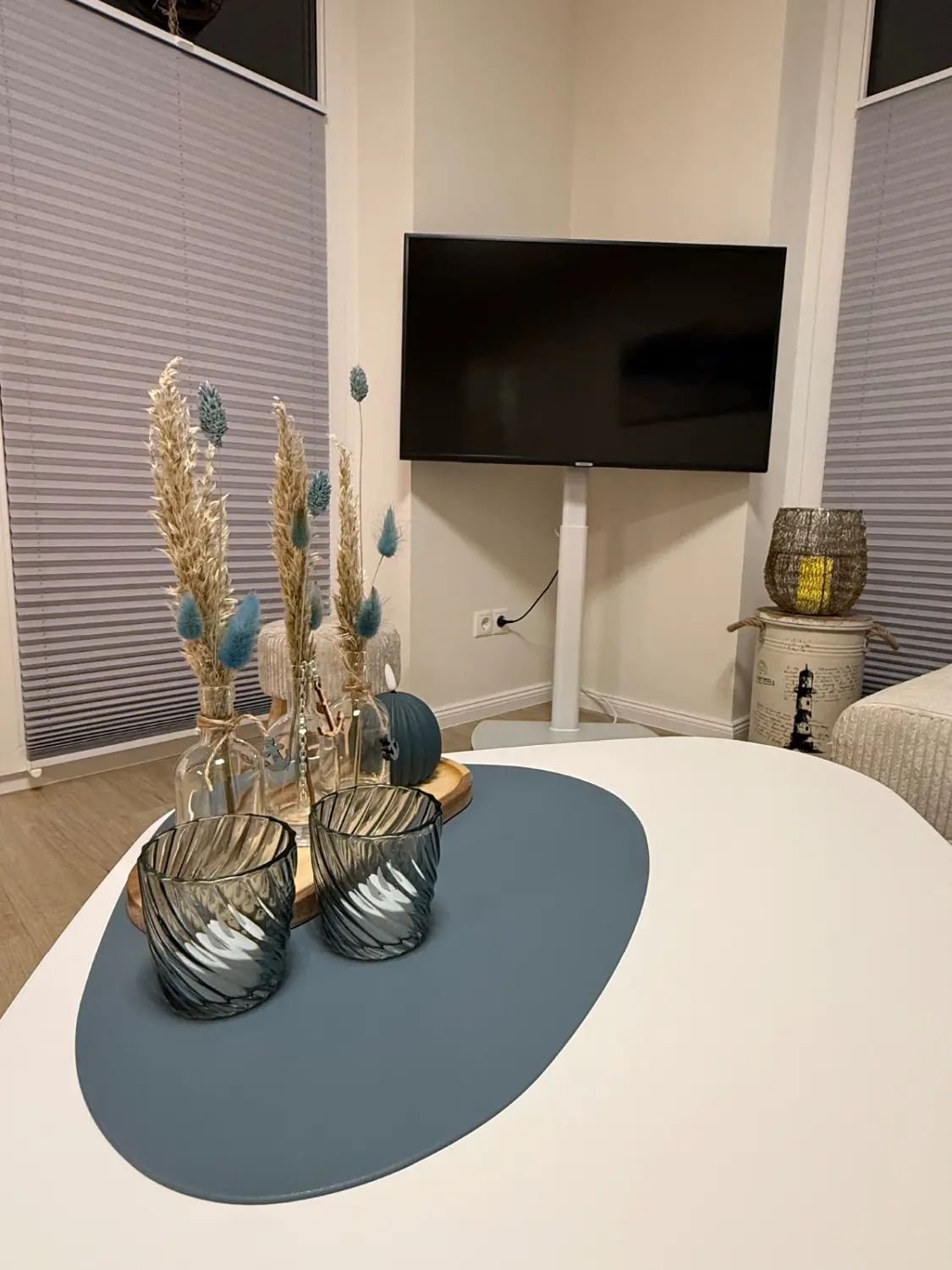Wohnzimmer von Ferienwohnung Heimathafen & Hafenkante
