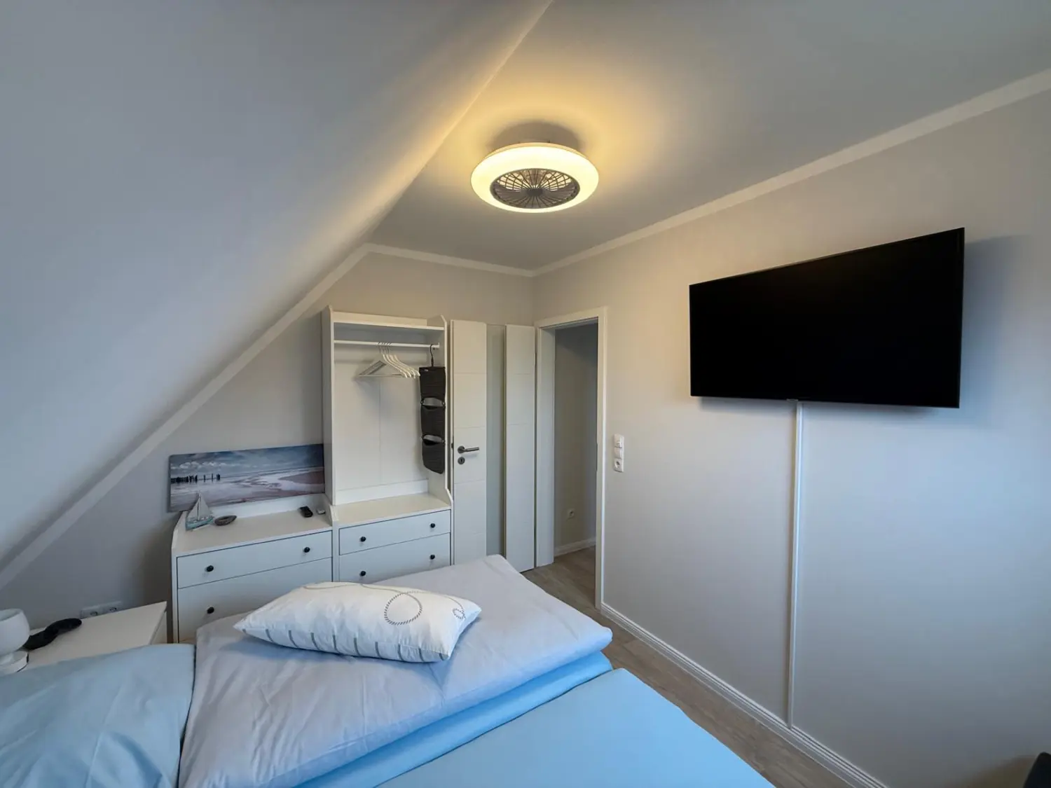 Schlafzimmer von Ferienwohnung Heimathafen & Hafenkante