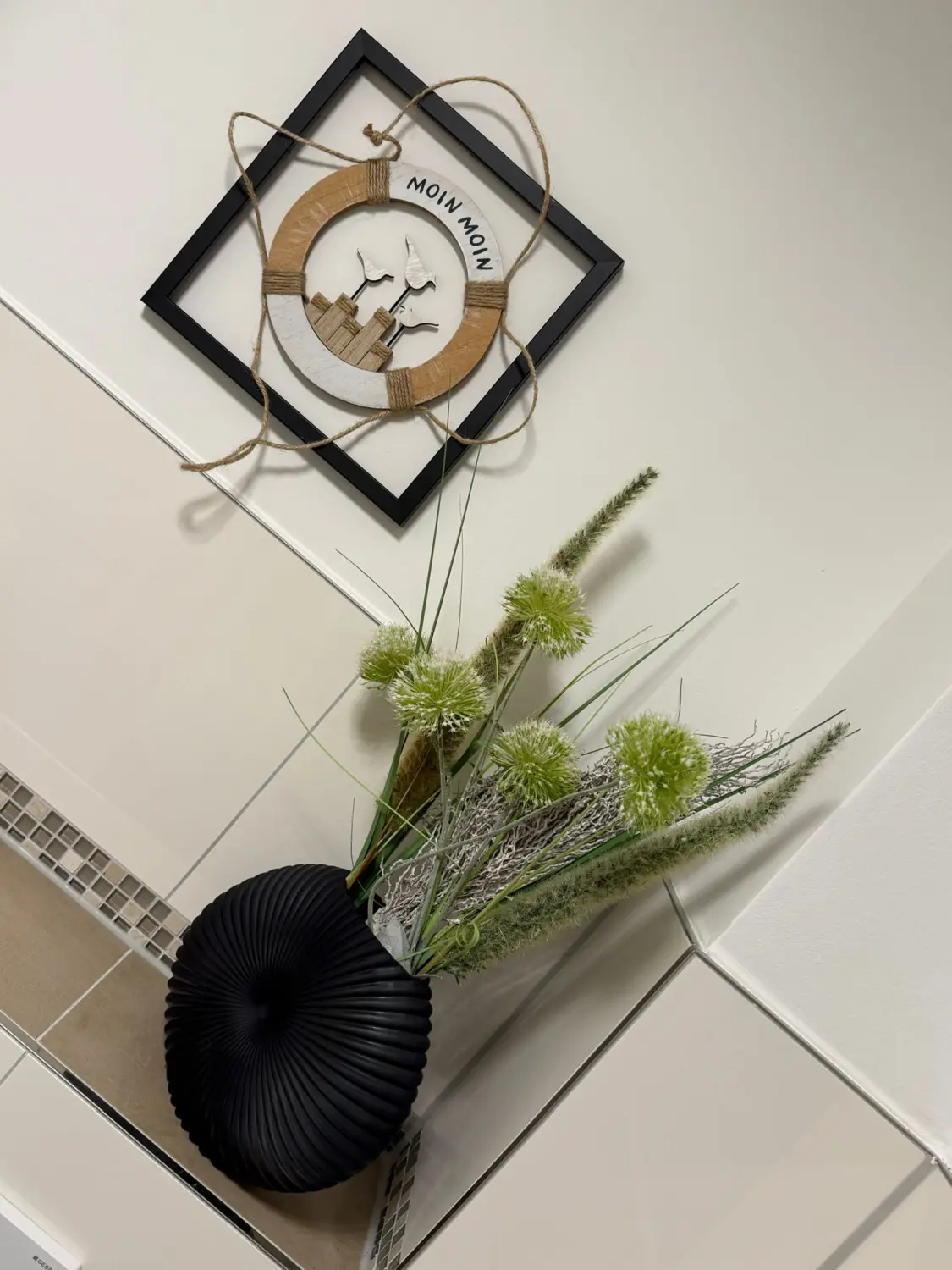 Badezimmer von Ferienwohnung Heimathafen & Hafenkante
