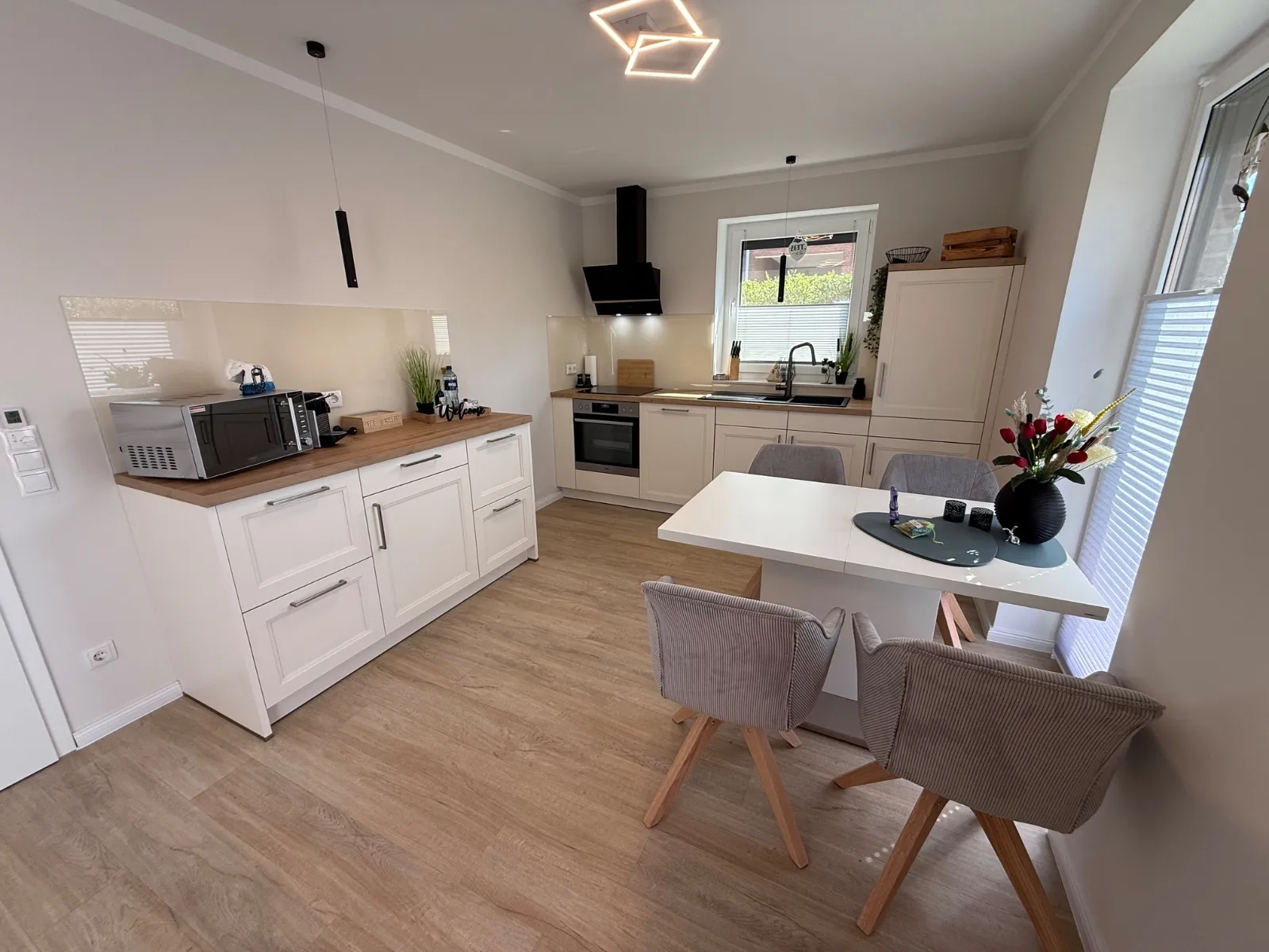 Küche von Ferienwohnung Heimathafen & Hafenkante