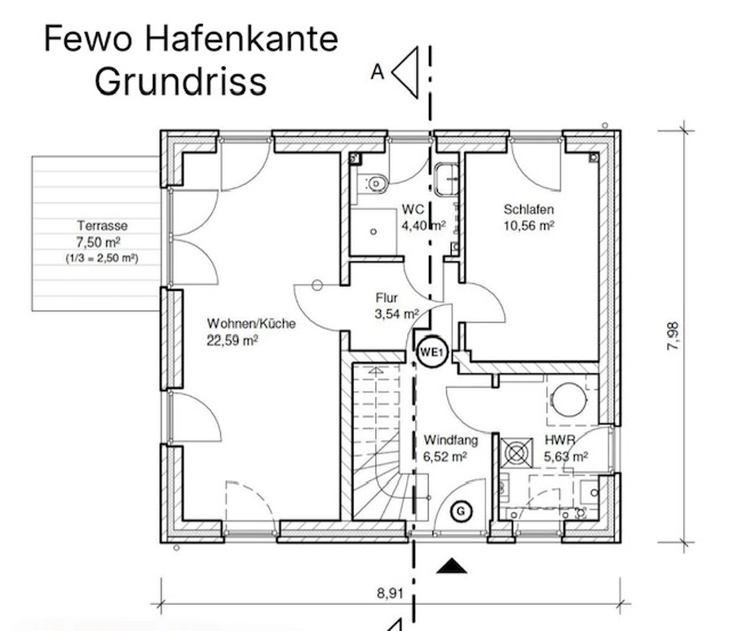 Hafenkante EG on Ferienwohnung Heimathafen & Hafenkante  